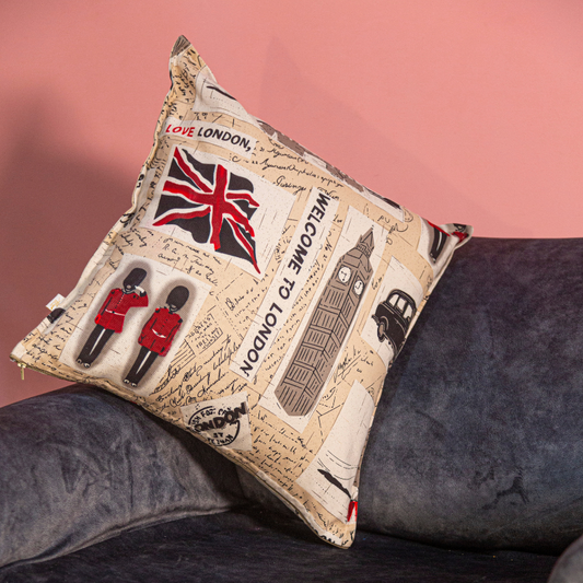 Funda Cojín Estampado London