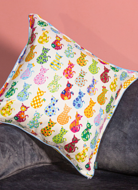 Funda Cojín Estampado Gatos