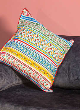 Cojín Estampado Rayas de Colores