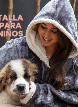 Oversize Niños Gris Oscuro