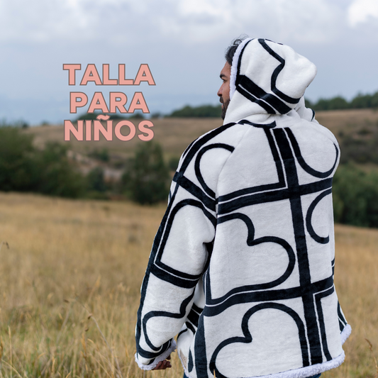 Oversize Niños Corazón Blanco