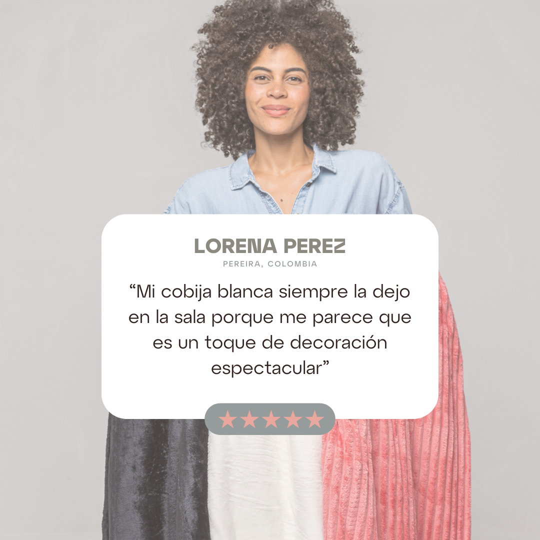 Cobija Acanalada Blanca