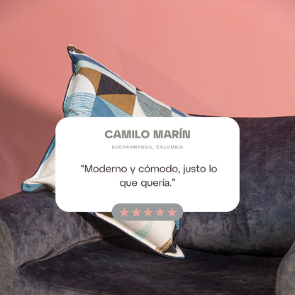 Funda Cojín Estampado Figuras Geométricas