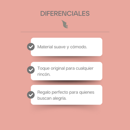 Funda Cojín Estampado Casa de Colores