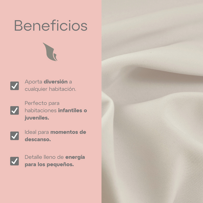 Funda Cojín Estampado Zoo Colorido