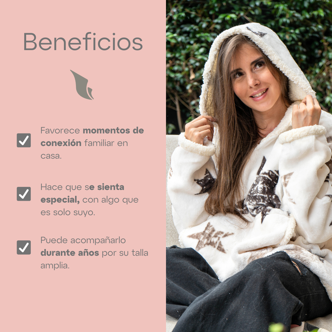 Oversize Niños Estrella Gris