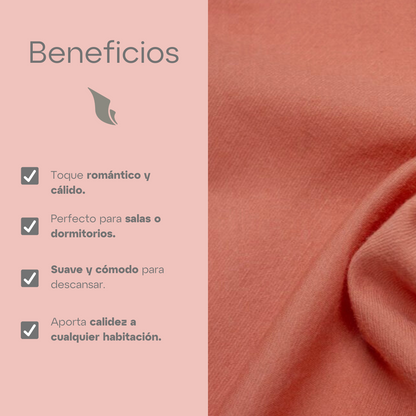 Funda Cojín Estampado Flores Rojas