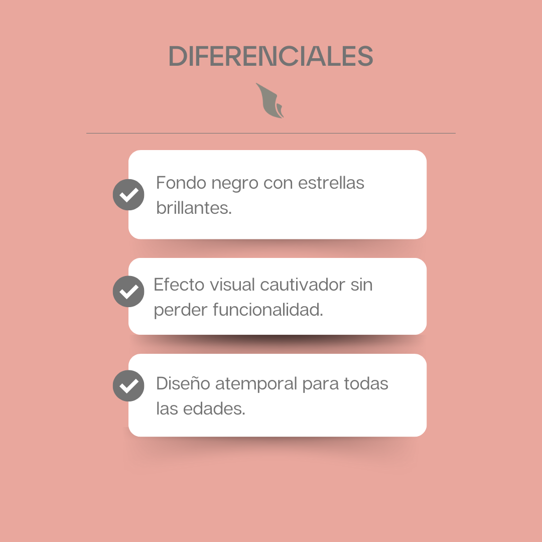 Cobija Glitter Estrella Negra