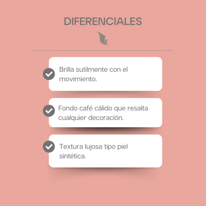 Cobija Glitter Tigre Café