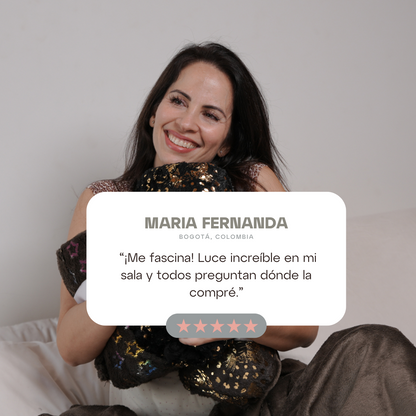 Cobija Glitter Tigre Café