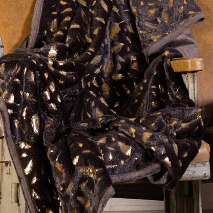 Cobija Glitter Pluma Café