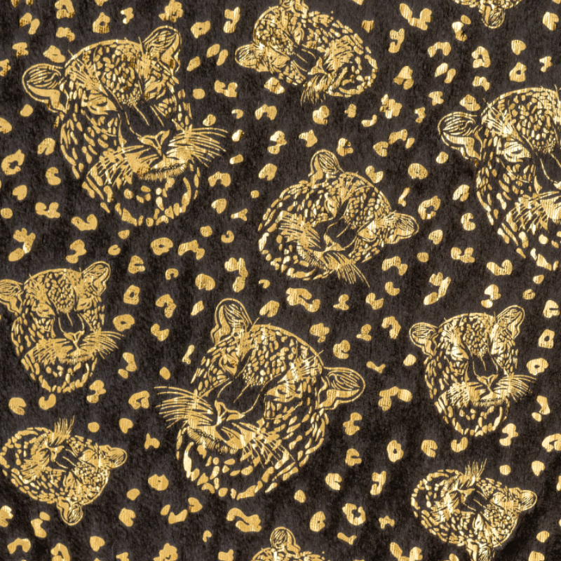 Cobija Glitter Tigre Café