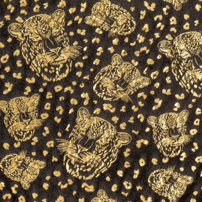 Cobija Glitter Tigre Café